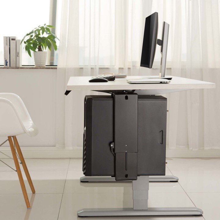 Soporte Bajo Mesa AISENS para CPU Negro (MPC03-201)