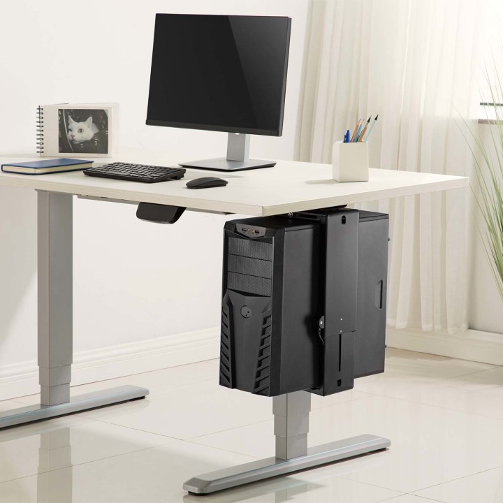 Soporte Bajo Mesa AISENS para CPU Negro (MPC03-201)