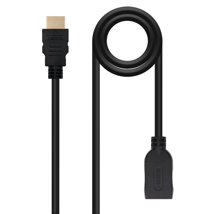 Nanocable HDMI A/M a HDMI A/H 3m Negro (10.15.1013)