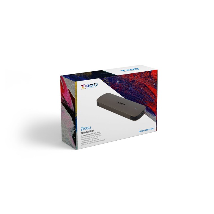 Caja TooQ SSD M.2 NGFF USB-C 3.1 Marron (TQE-2202BR)
