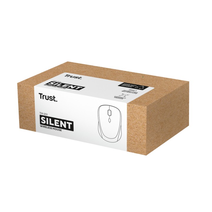 Ratón Trust TM-201 Óptico RF 2.4GHz Negro (24706)