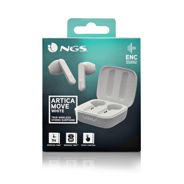 Auriculares NGS Intraurales BT Blanco (ARTICAMOVEWHITE)