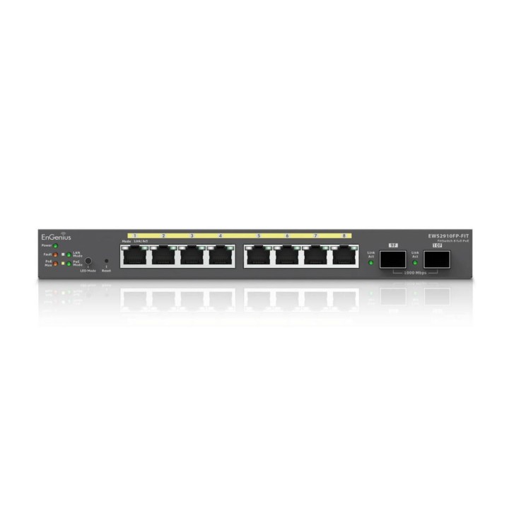 Switch EnGenius 8xRJ45 GbE 2xSFP PoE (EWS2910FP-FIT)
