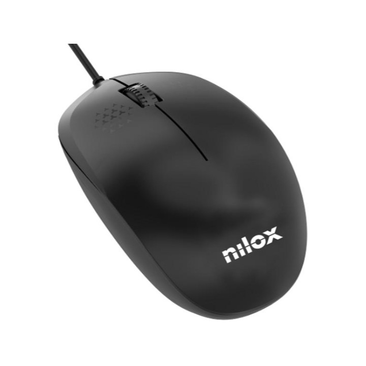 Ratón NILOX USB Cable Negro (MOUSB1012)