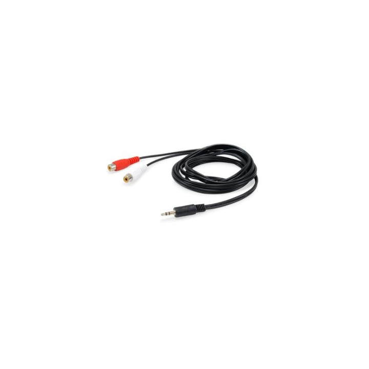 Cable EQUIP Audio 1x3.5mm/M a 2xRCA/H 2.5m (EQ147093)