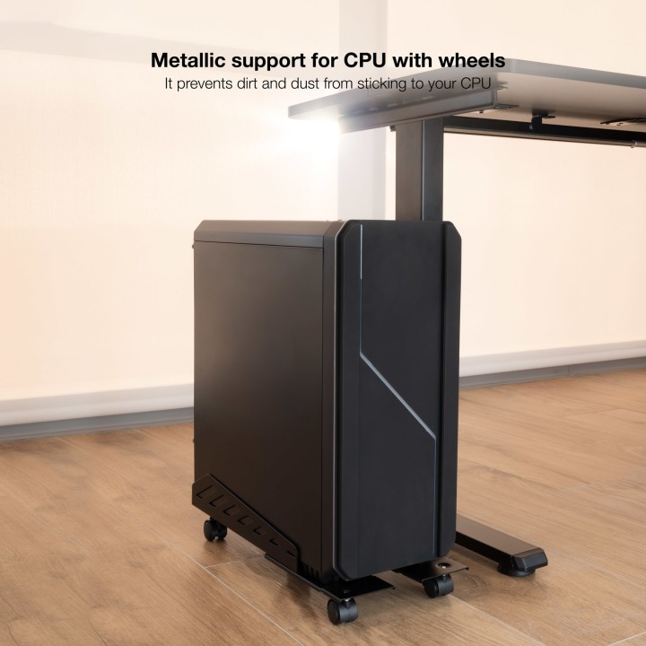 Soporte Suelo para CPU TOOQ con ruedas (UMCS0024-B)