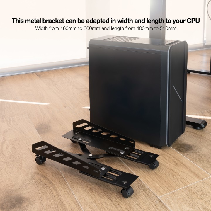 Soporte Suelo para CPU TOOQ con ruedas (UMCS0024-B)