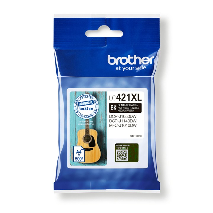 Tinta BROTHER XL Negro 500 páginas (LC421XLBK)