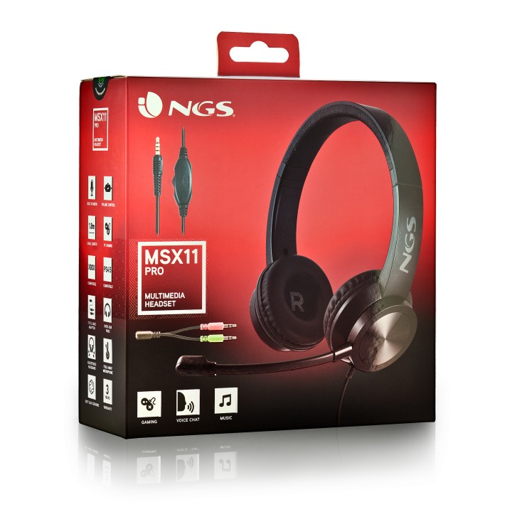 Auric+Micro Gaming NGS Jack 3.5mm Negros (MSX11PRO)