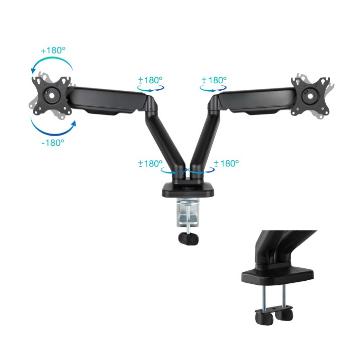 Soporte de Mesa TooQ 17"-32" Gira/Inclina (DB5132TNR-B)