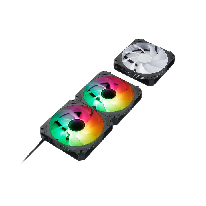Ventilador Abysm Arclight ARGB Kit 3 Negro (AB311001B)