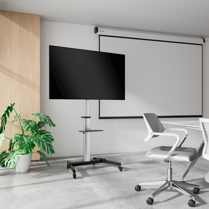 Soporte Suelo AISENS 37"-86" Ruedas 50Kg (FT86TRE-197)
