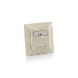 Roseta EQUIP Cat.6a 2 Tomas Blanco Perla (EQ125775)