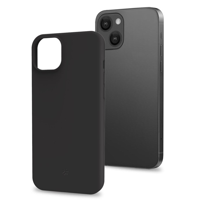 Funda CELLY Cromo 6.7" iPhone 15 Plus Negra (CROMO1055B