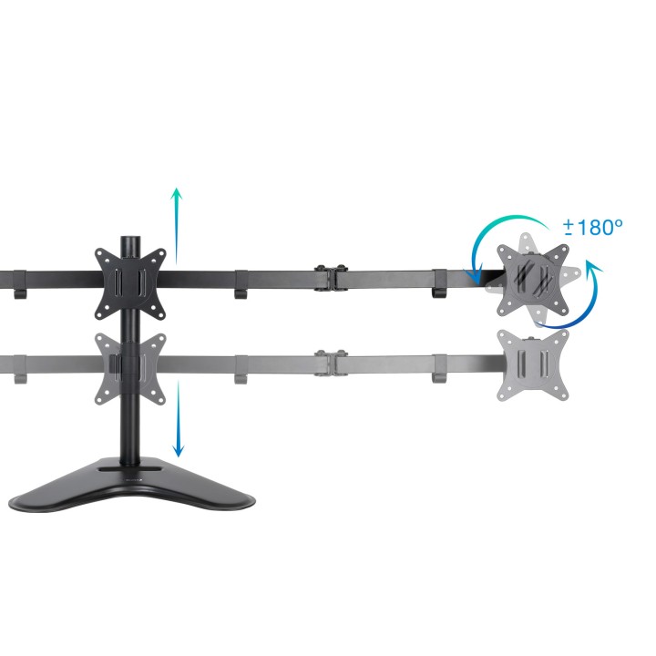 Soporte TooQ Inclina/Gira/Rota 17"-27" 7Kg (DB1704TN-B)