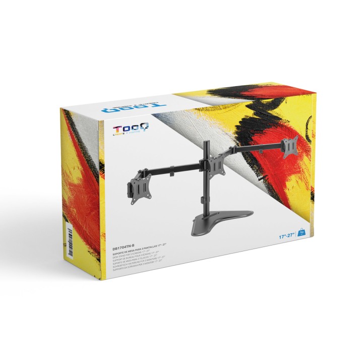 Soporte TooQ Inclina/Gira/Rota 17"-27" 7Kg (DB1704TN-B)