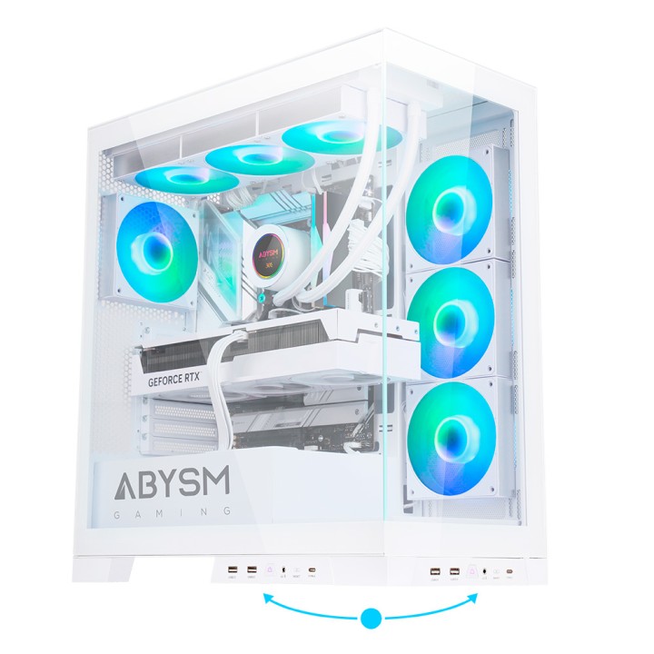 Caja Abysm Danube Sava H500 ARGB ATX Blanca (AB123512)