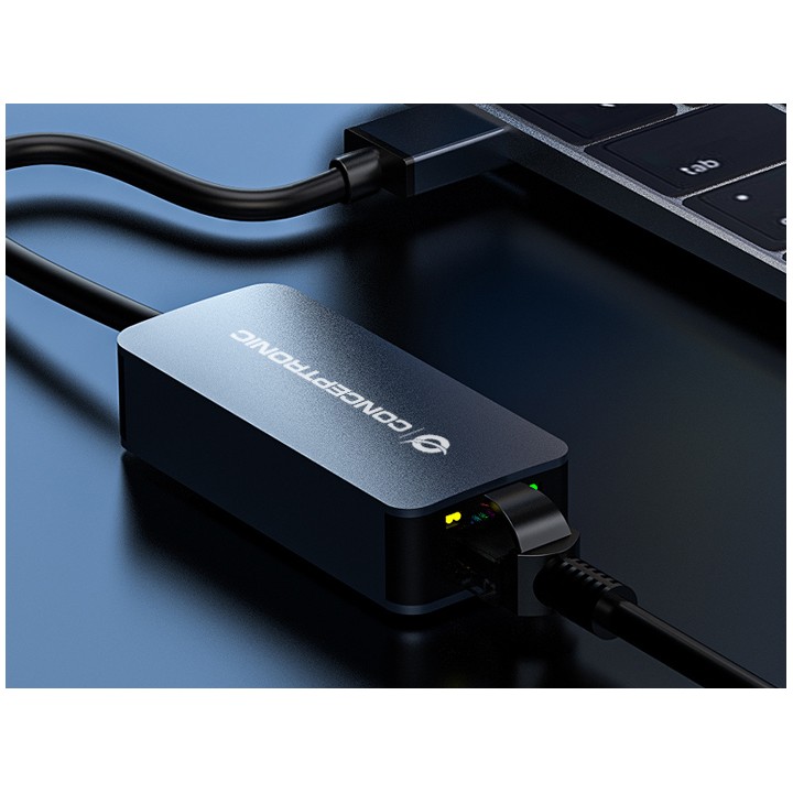 Adaptador CONCEPTONIC USB-A 3.0 a RJ45 Gris (ABBY12G)