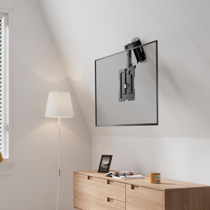 Soporte Techo AISENS 19"-43" Gira/Plegable (CT43S-187)