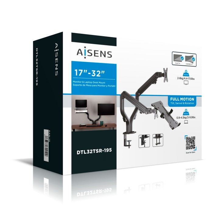 Soporte de Mesa AISENS 17-32" TV Negro (DTL32TSR-195)