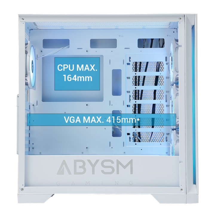 Caja Abysm Danubio Mura BX300 ATX ITX Blanca(AB812111W)
