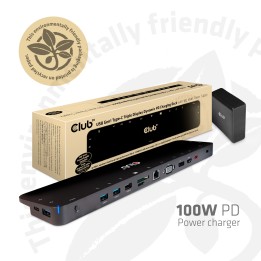 Docking Club 3D 12en1 USB-C 100W Negro (CSV-1564W100)