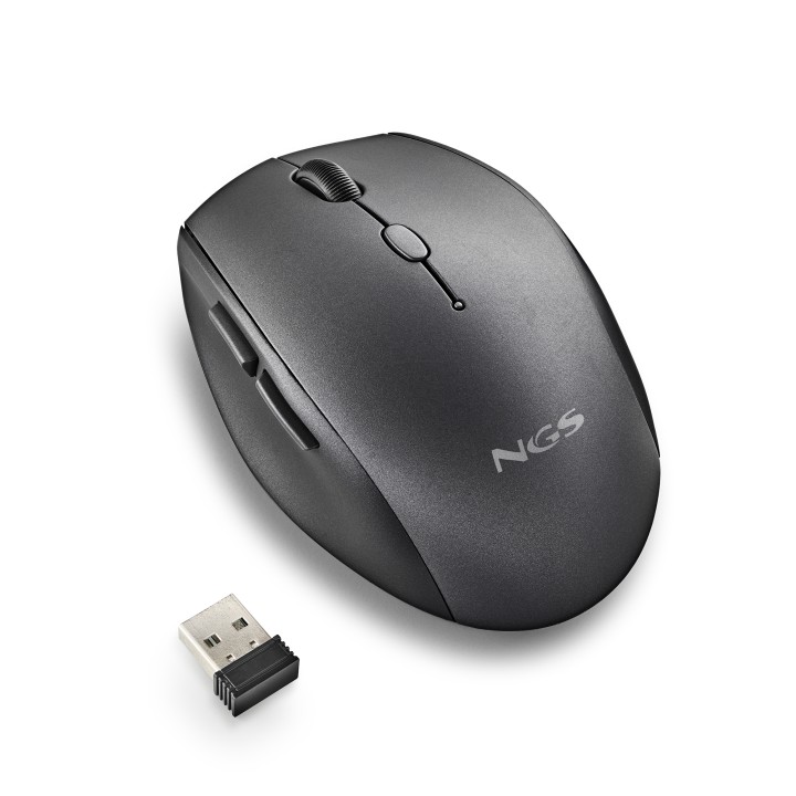 Ratón NGS Bee Wireless hasta 1600dpi Negro (BEEBLACK)