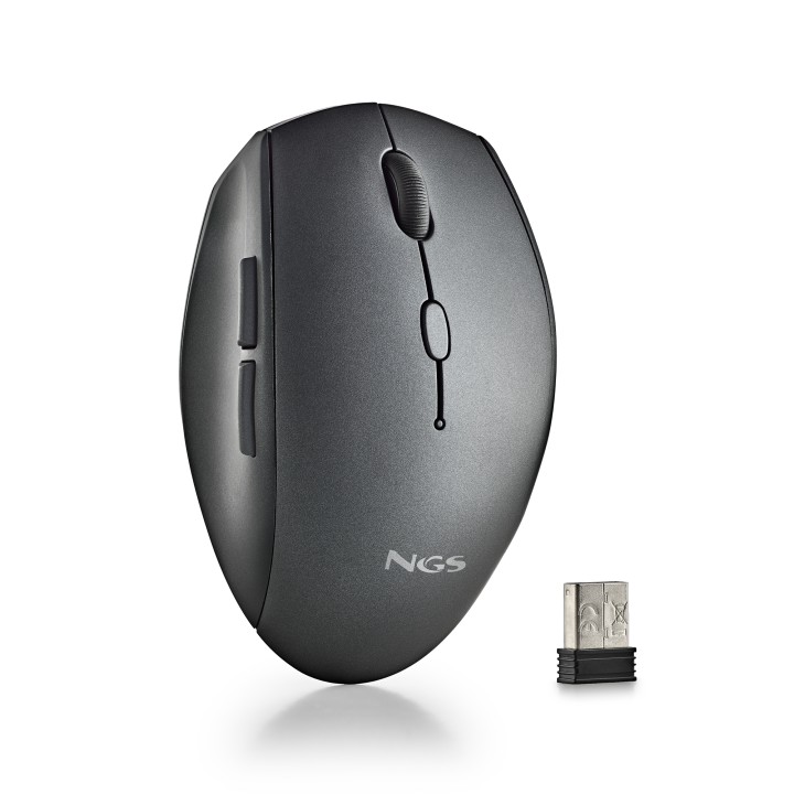 Ratón NGS Bee Wireless hasta 1600dpi Negro (BEEBLACK)