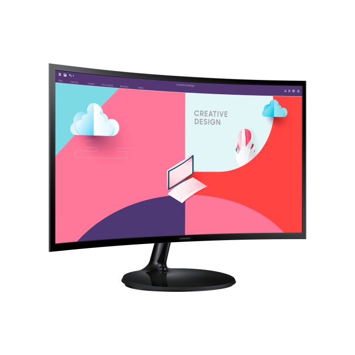 Monitor Samsung 24" FHD Curvo Negro (LS24C360EAUXEN)
