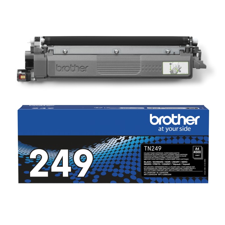 Toner BROTHER Negro 4500 páginas (TN249BK)
