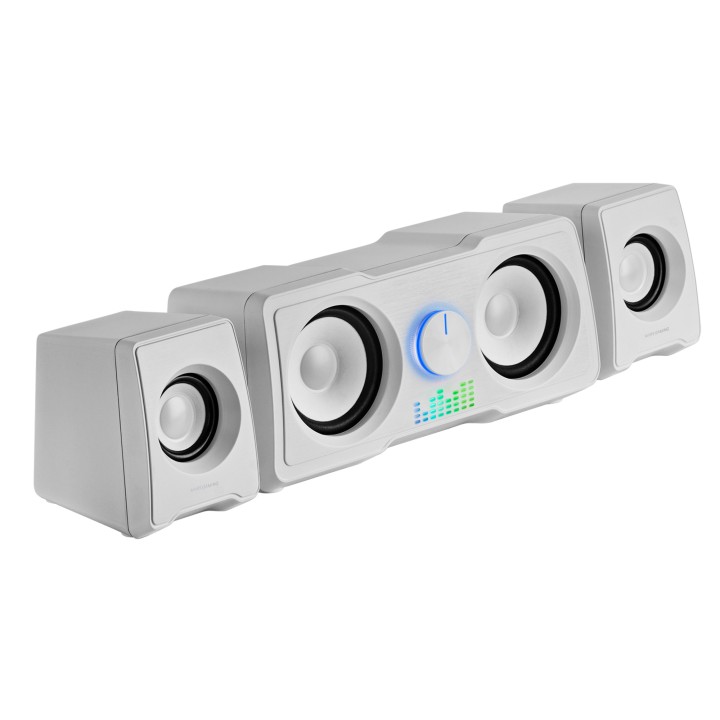 Altavoces Mars Gaming 2.2 35W USB 3.5mm Blancos (MS22W)