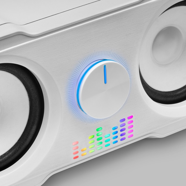 Altavoces Mars Gaming 2.2 35W USB 3.5mm Blancos (MS22W)