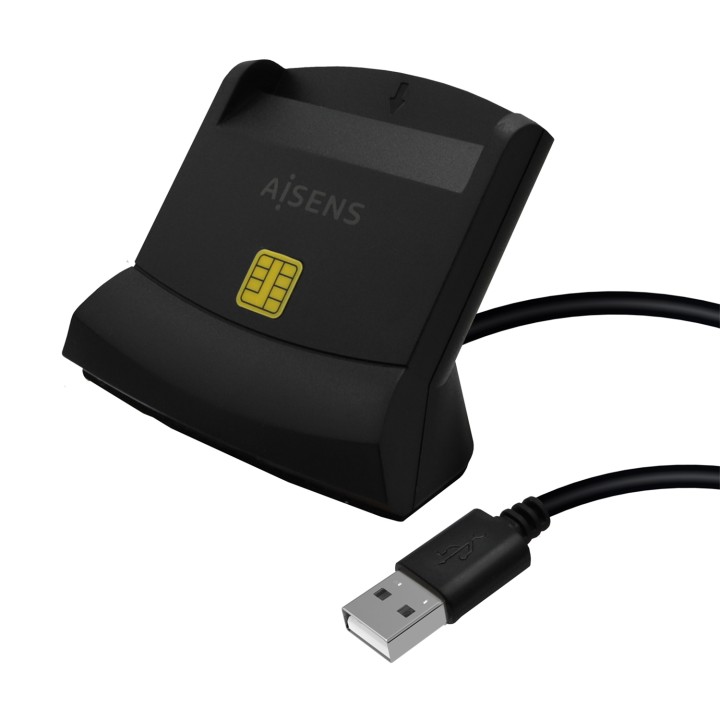 Lector AISENS DNIe USB 2.0 Negro (ASCR-SN05-BK)