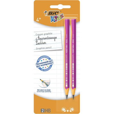 BIC BLISTER LÁPIZ GRANITO KIDS APRENDE A ESCRIBIR 2 UNIDADES