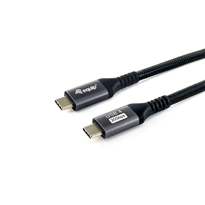 Cable EQUIP USB-C/M a USB-C/M 2m Negro (EQ128382)