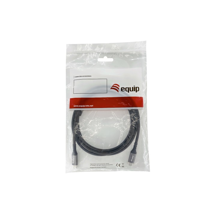 Cable EQUIP USB-C/M a USB-C/M 2m Negro (EQ128382)