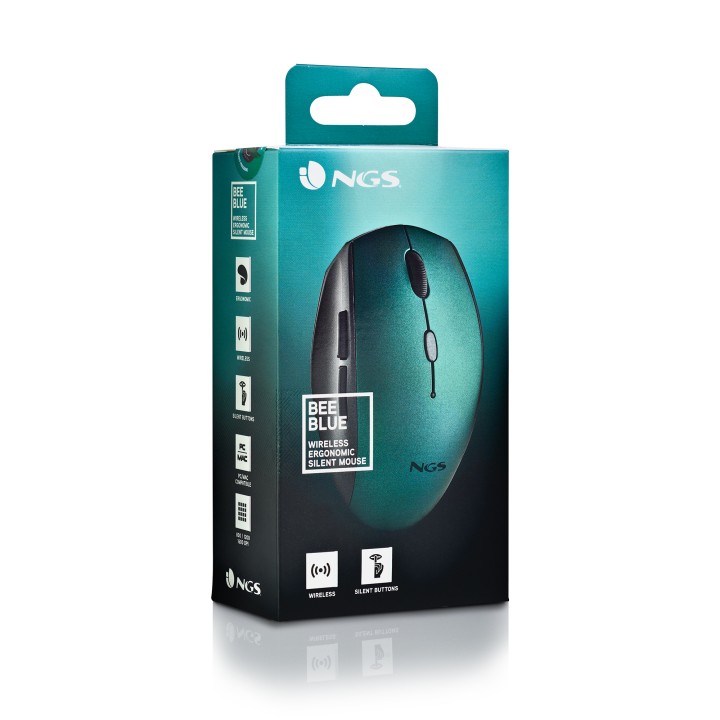 Ratón NGS Bee Wireless hasta 1600dpi Azul (BEEBLUE)