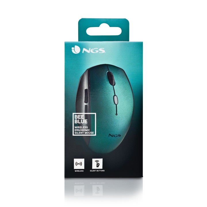Ratón NGS Bee Wireless hasta 1600dpi Azul (BEEBLUE)