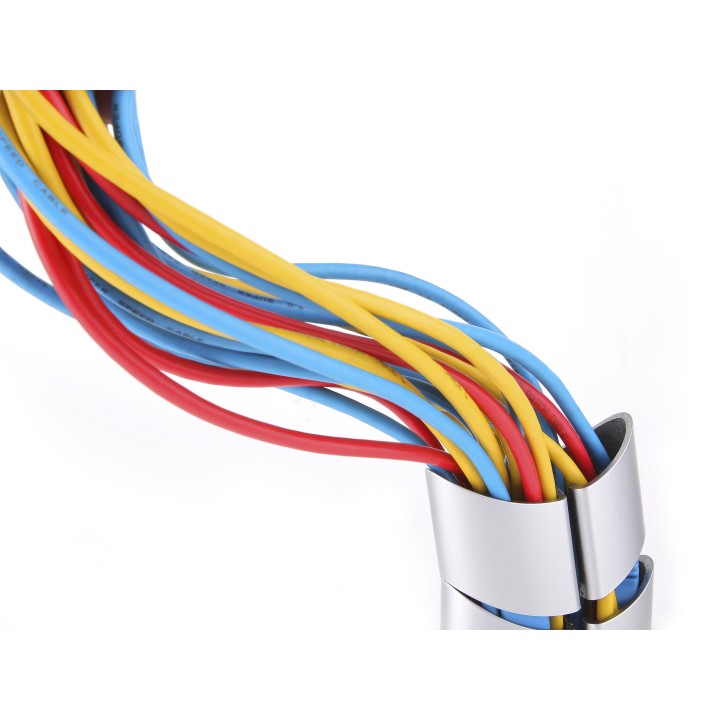 Organizador de Cables EQUIP Doble Canal Plata(EQ650862)