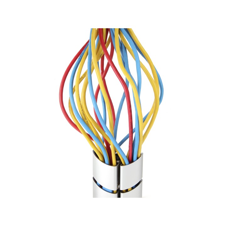 Organizador de Cables EQUIP Doble Canal Plata(EQ650862)