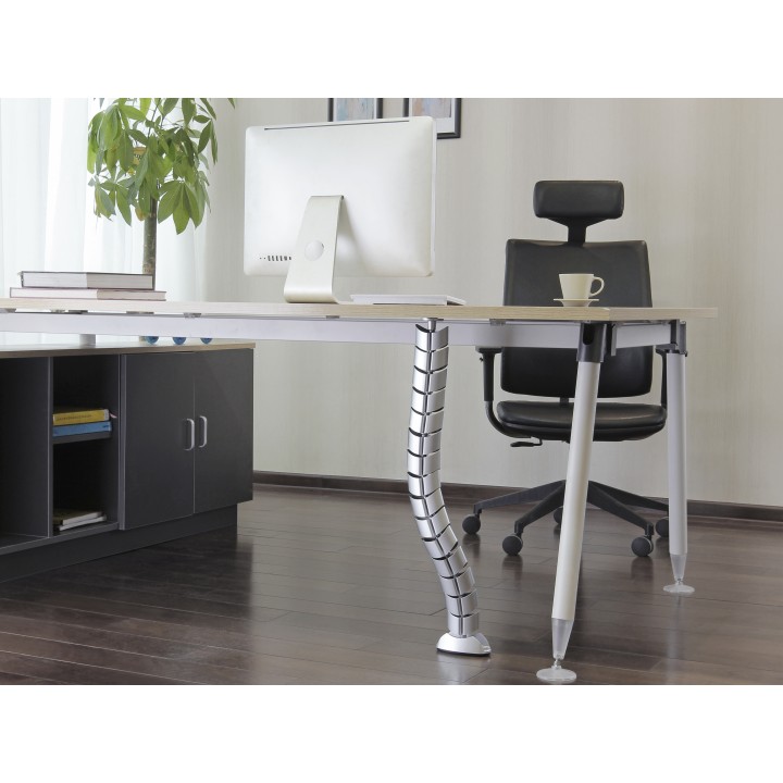 Organizador de Cables EQUIP Doble Canal Plata(EQ650862)