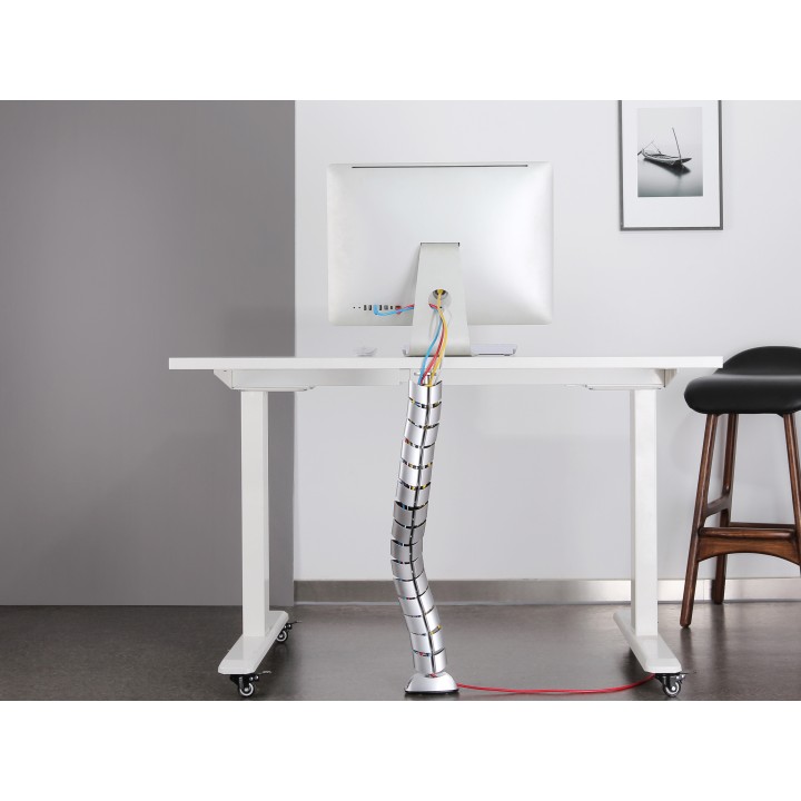 Organizador de Cables EQUIP Doble Canal Plata(EQ650862)