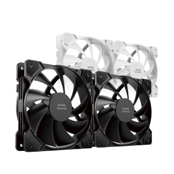 Ventilador Mars Gaming MF-PROX2 Kit 2 Negro (MFPROX2)