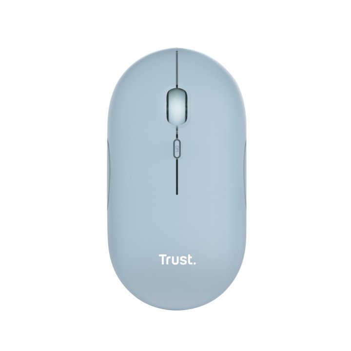 Ratón Trust Puck Óptico RF 2.4GHz Bluetooth Azul(24126)
