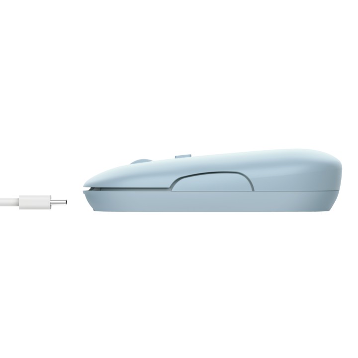 Ratón Trust Puck Óptico RF 2.4GHz Bluetooth Azul(24126)