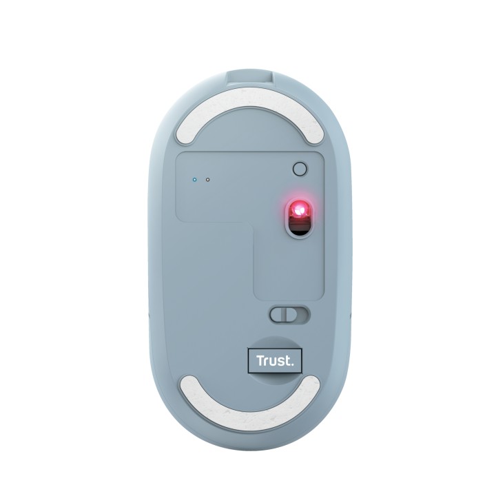 Ratón Trust Puck Óptico RF 2.4GHz Bluetooth Azul(24126)