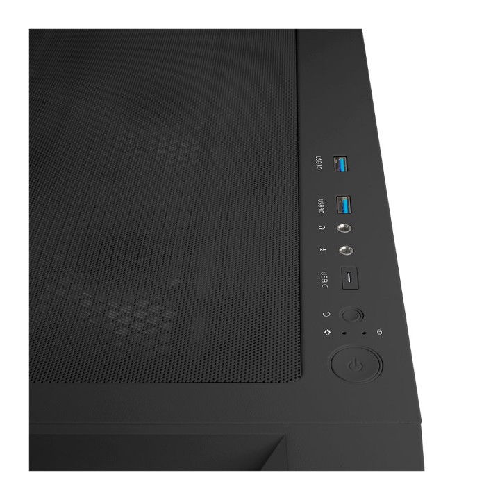 Caja Abysm Danubio Mura BX300 ARGB Negra (AB812111B)