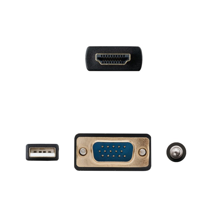 Nanocable HDMI/M a VGA/Jack/USB-A/M Negro (10.15.4350)