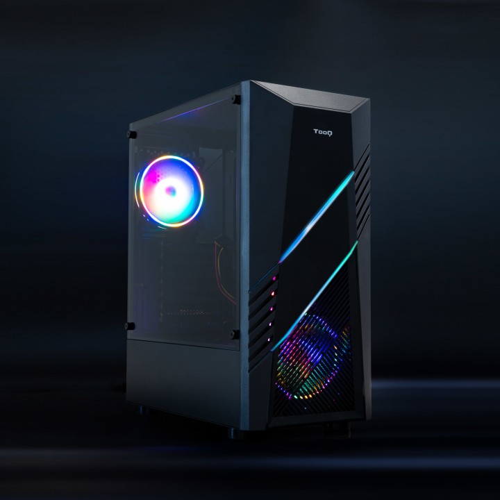 Caja Gaming TooQ Biohazard ATX mATX Negra (TQGCC102-B)