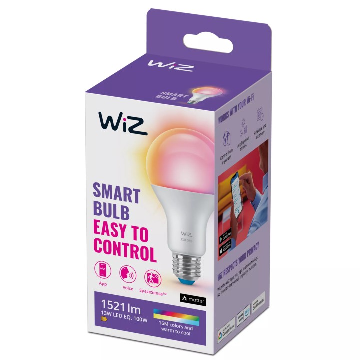 Bombilla Wiz E27 RGB WiFi BLE 100W (929002449722)